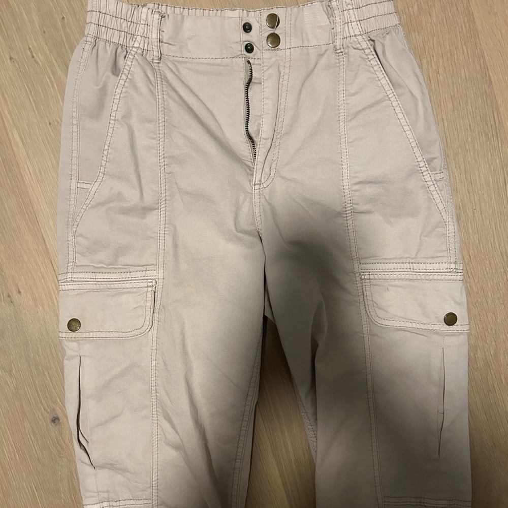 GARAGE Beige Cargo Pants